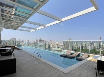 Setor Bueno Apartamento | FLAT DIFERENCIADO EM GOIÂNIA, SETOR BUENO, Ed DNA, SACADA PRIVATIVA DESCOBERTA COM JARDIM, PISCINA, ACADEMIA, GARAGEM, MINIMO 2 NOITES