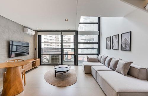 Vila Nova Conceicao Apartamento | Flat duplex com serviço de camareira e enxoval completo - ao lado do parque Ibirapuera