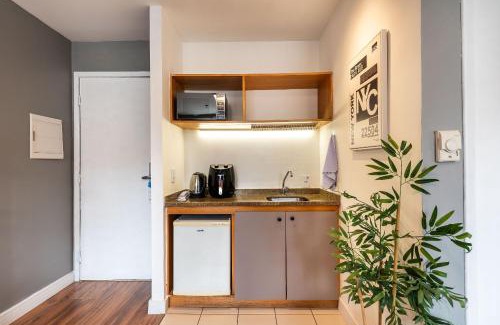 Jardins Apartamento | Flat em Hotel | Limpeza Diária | Paulista - W1403