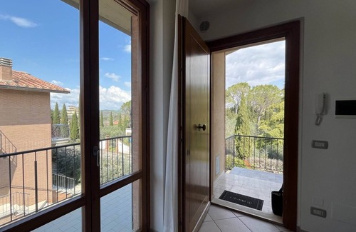Asciano Apartamento | Flat in Asciano with A/C, Garden,view,parking,walk distance to the centre, quiet