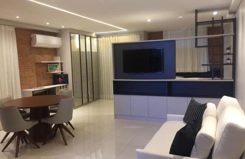 Ponta de Campina Apartamento | Flat novo e estiloso na praia Ponta de Campina
