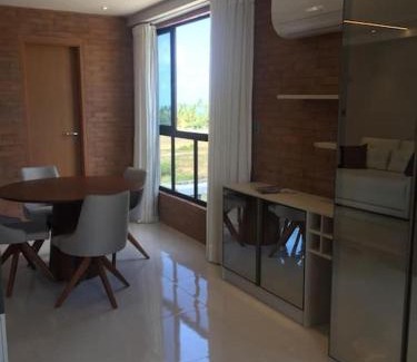 Ponta de Campina Apartamento | Flat novo e estiloso na praia Ponta de Campina