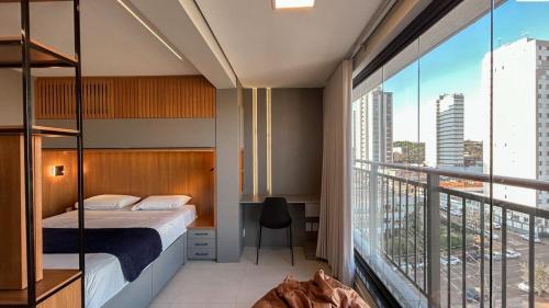 Aclimacao Apartamento | Flat Planejado com Linda Vista e Escritório