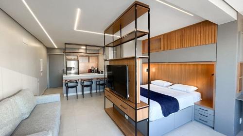Aclimacao Apartamento | Flat Planejado com Linda Vista e Escritório