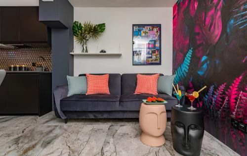 Krynica Morska Apartamento | Flatbook Apartament Miami Beach - basen, taras i stylowe wnętrza w Krynicy Morskiej