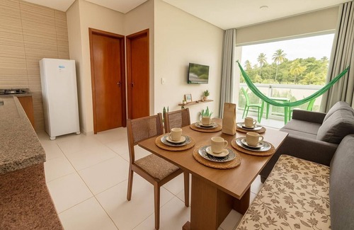 Barra Grande Apartamento | FLATS MAR'BELLA COM VARANDA, 100M PRAIA, PETFRIENDLY E ESTACIONAMENTO