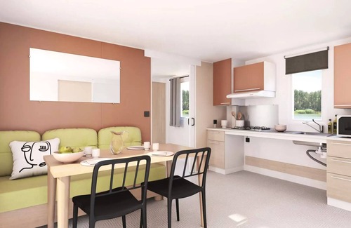 LʼAiguillon-sur-Mer Casa | Flower Camping Le Pré des Sables *** - Mobil-home Standard 33m2 3 bedrooms 6 people