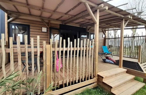 LʼAiguillon-sur-Mer Casa | Flower Camping Le Pré des Sables *** - Mobile home Premium 2 bedrooms 32m2 - 2 bathrooms + TV 4 persons