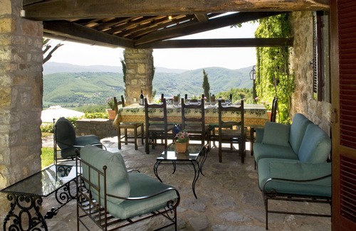 Bivio Lugnano Villa | Casa de campo medieval Fonte Vecchia para 8 huéspedes con hermosa piscina privada