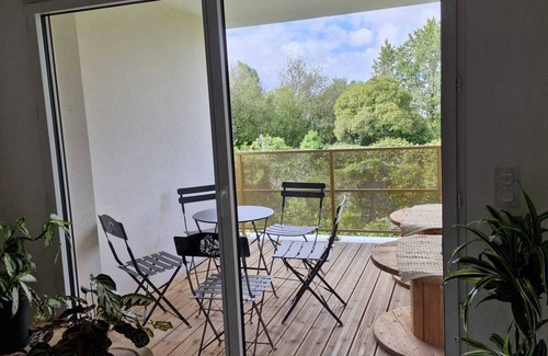 Floirac Apartamento | For rent furnished apartment Floirac 2 bedrooms secure residence private parking
