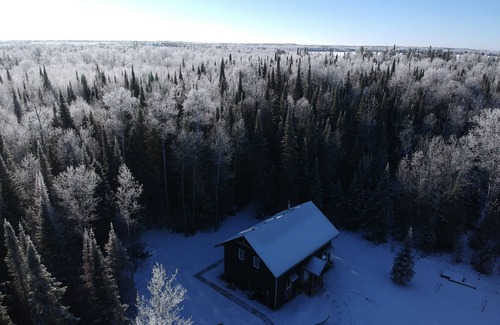 Manitoba Cabina | Forest Cabin Getaway! Sleeps 8, Hot Tub, Fireplace