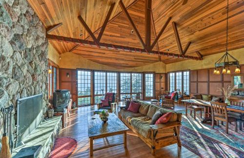 Port Orford Casa | Forested Gold Beach House with Panoramic Ocean Views