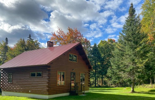 Stratton Casa | Forested mountain cabin near ski/hiking trails with pond, grill & fast WiFi