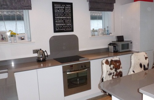 Alnmouth Casa | Fossil Bank, un refugio independiente de lujo en el corazón de Alnmouth, con estacionamiento