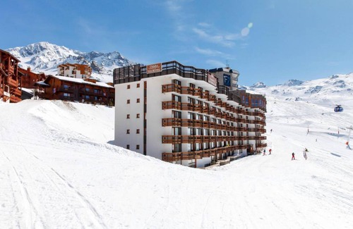 Val-Thorens Apartamento | Wifi, ski-in/ski-out & foot of the slopes, balcony, tv, ski locker, 16m², Val Thorens