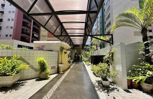 Aparecida Apartamento | Frente Mar com garagem, Ar Condicionado e WI-FI grátis em Santos