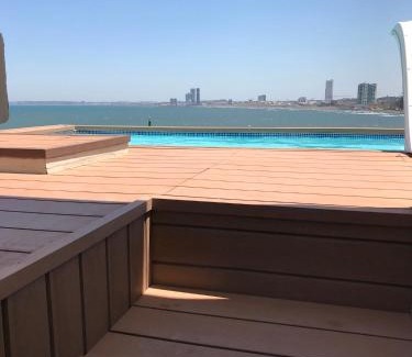 Boca del Río Apartamento | FRENTE PLAYA vista al mar, PISCINA DE USO EXCLUSIVO