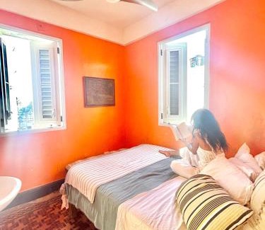 Parque Apartamento | Fresh Tropical Colonial Style Walk-Up- Rooftop Terrace- Beach View