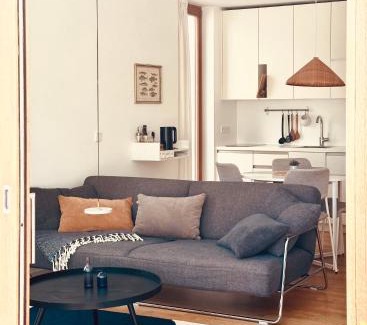 Warnemuende Apartamento | "Friedrich und Franz" by FeWoZauber, 8 Pers, Zentral, 250m Strand, Tiefgarage, Design Architektur
