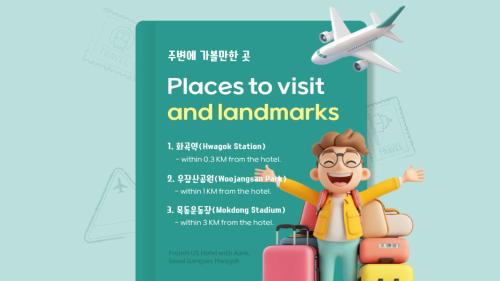 Hwagok-dong Hotel | From H US Hotel with Aank Seoul Gangseo Hwagok