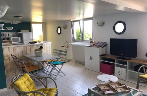 Langrune-sur-Mer Apartamento | FRONT DE MER, acceso privado directo a la playa, vista excepcional,
