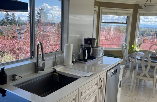 White Rock Apartamento | Full advantage of 180 degree PANORAMIC view of OCEAN & MOUNT BAKER
