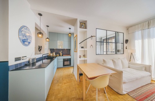 Neuilly-sur-Seine Apartamento | Fully equipped 1BR In central Neuilly 5 minutes from Sablons metro