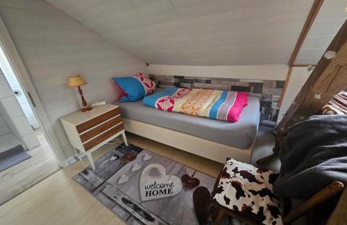 Unterallgau Apartamento | GästeZimmer im Altbau Dachgeschoss mit kleinem Bad WLAN, TV und Parkplatz