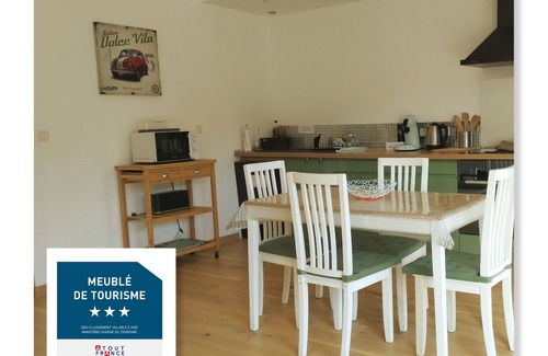 Souraide Apartamento | Gîte 3 étoiles et 2 épis, Entre Terre & Mer, for 2 pers. with terrace