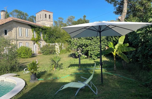 Lagorce Casa | Apartamento grande 120m2 cocina salón 2 dormitorios Piscina jardín pr. St Emilion / LIBOURNAIS