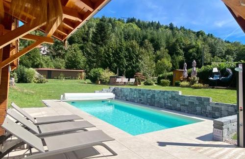 Plainfaing Chalet De Esquí | Gîte Chalet avec bain nordique et piscine 11 pers Hautes Vosges