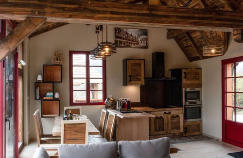 La Bussiere-sur-Ouche Cabina | Gîte de L'hôtel-dieu, Mon Château en Bois en Bourgogne Avec SPA