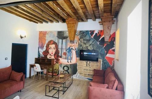 Montaigu-le-Blin Casa | Gîte Pop Art Coloré, 6 pers, Proche Vichy - FR-1-489-519