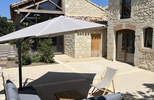 Saint-Creac Cabaña | L'Appentis-Gîte-De Lujo-Terraza-Baño Privado