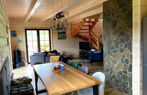 Leszczyniec Chalet De Esquí | Górskie Formy - drewniany dom w górach z balią