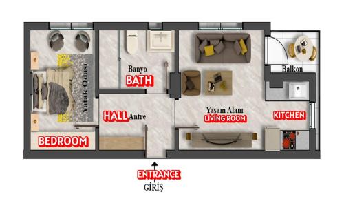 Golhisar Apartamento | GÖLHiSAR MAVİ KONAK OTEL