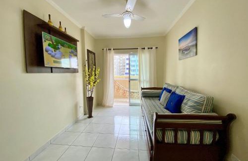 Guilhermina Apartamento | G086 - Apto vista mar na quadra da Feirinha da Guilhermina