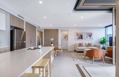 East Brisbane Apartamento | Gabba Oasis:Luxury 3BRM Apt Pool
