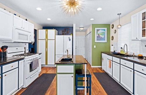 Colorado Springs Casa | Galactic Oasis 1966 Retro-Futuristic Luxury House with Mars Game Lounge