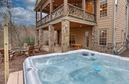 Lake Lure Casa | Game Room ~ Fire Pit ~ Resort Access ~ Huge Home