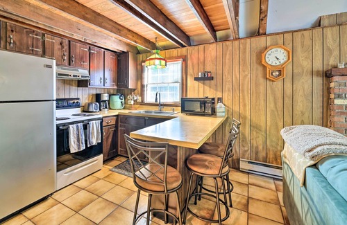Pocono Lake Cabaña | Game Room & Fire Pit: Tree-lined Pocono Lake Cabin