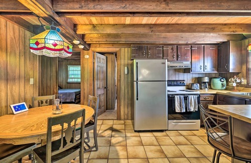 Pocono Lake Cabaña | Game Room & Fire Pit: Tree-lined Pocono Lake Cabin