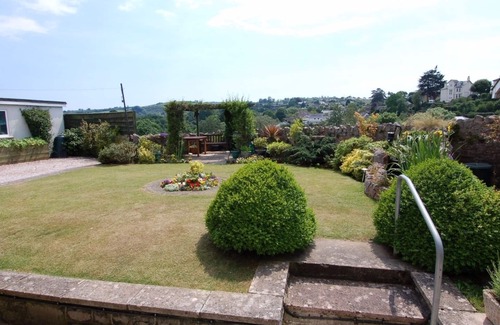 Kingskerswell Cabaña | Vista al jardín, KINGSKERSWELL