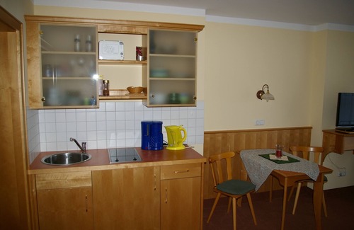 Rabenstein Apartamento | Acogedor apartamento con sala de estar y dormitorio combinados.