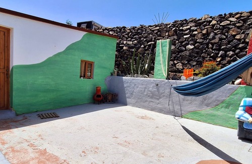 Firgas Apartamento | Gemütliches Studio mit Eigene Terrase, Haustierfreundlich, Ozeanblick