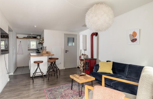 Joachimsthal Casa | Gemütliches Tinyhouse Bungalow mit Kamin & Sauna am See