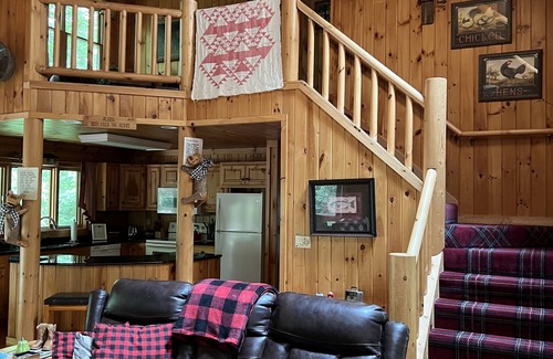 The Galena Territory Casa | Genuine Log Cabin ~ Perfect Getaway ~ Pool Table ~ Outdoor Hot Tub ~ Fire Pit