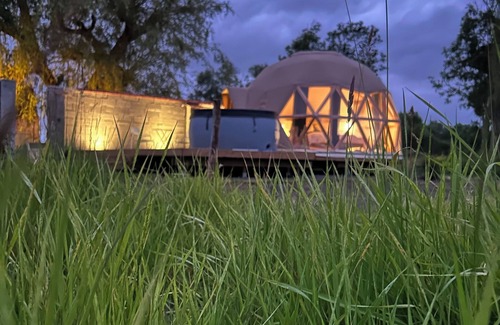 Favieres Cabina | Geodesic dome with spa in the Baie de Somme