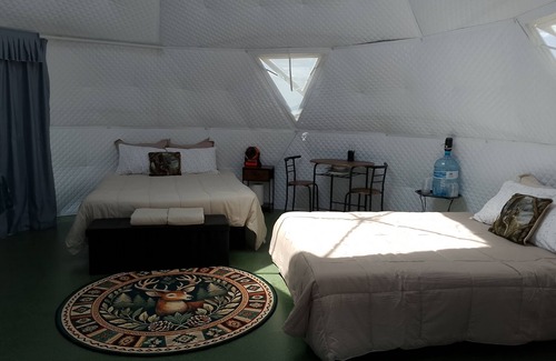 Plains Casa | Geodesic Glamping Dome with Incredible views in Plains & just 10 miles to Quinns