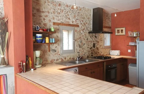 Camelas Cabaña | Cabaña cerca de Perpignan, 10 Pers., Bonito jardín, piscina, wifi
